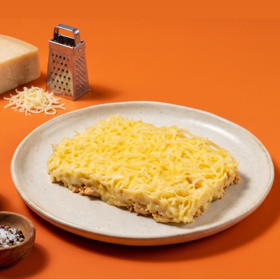 marmita - escondidinho de frango + purê de batata e parmesão