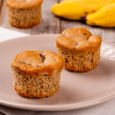 muffin de banana e canela