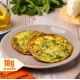 crepioca proteica de queijo branco com espinafre