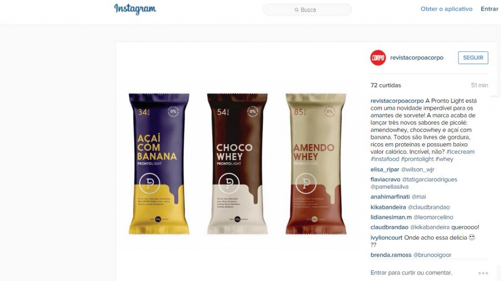 INSTAGRAM CORPO A CORPO - PICOLÉ PRONTO LIGHT