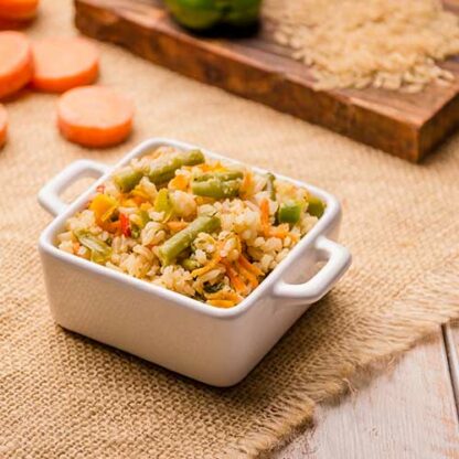 arroz integral à grega