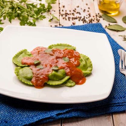 massa verde (recheio mussarela de búfala)