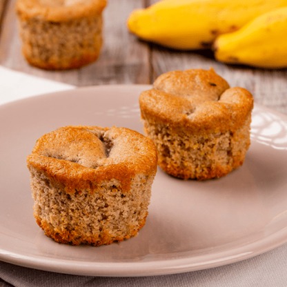 muffin de banana e canela