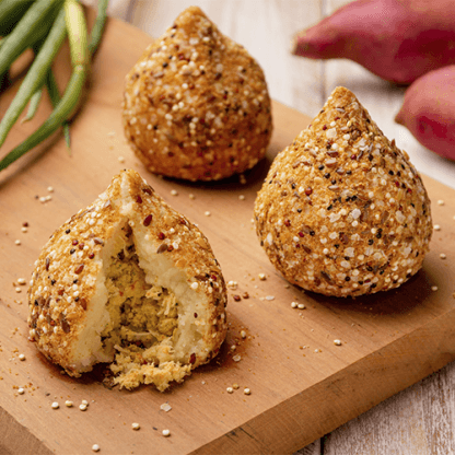 coxinha fit frango e batata doce (18g de proteína) coxinha fit frango e batata doce (18g de proteína)