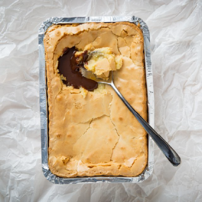 brownie de chocolate branco com nutella