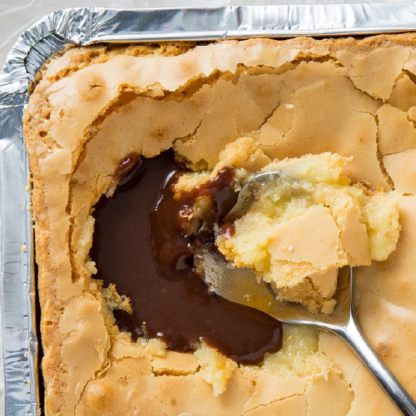 brownie de chocolate branco com nutella