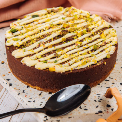 torta mousse de chocolate com pistache (m)