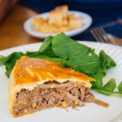 torta de costela – fatia