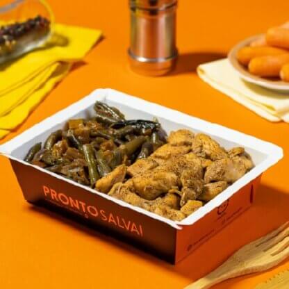 marmita – frango em cubos + legumes thai – low carb