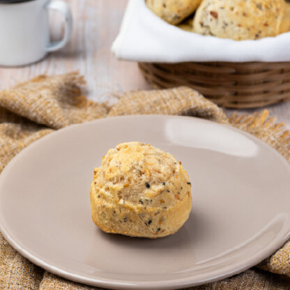pão de queijo multigrãos
