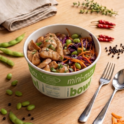 mini max Bowl – Salmão Oriental com  Arroz e Edamame