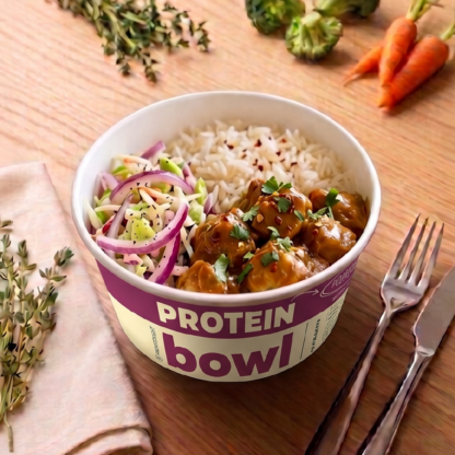 protein Bowl – frango ao molho barbecue
