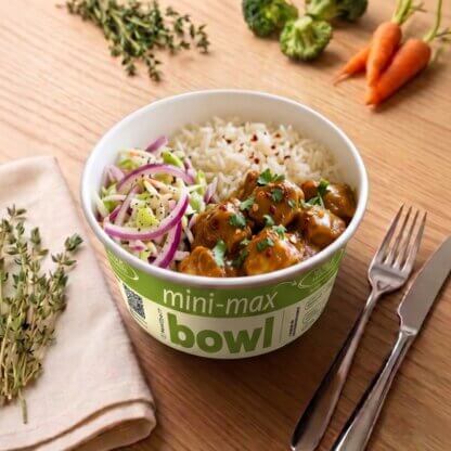 mini max Bowl – frango ao molho barbecue